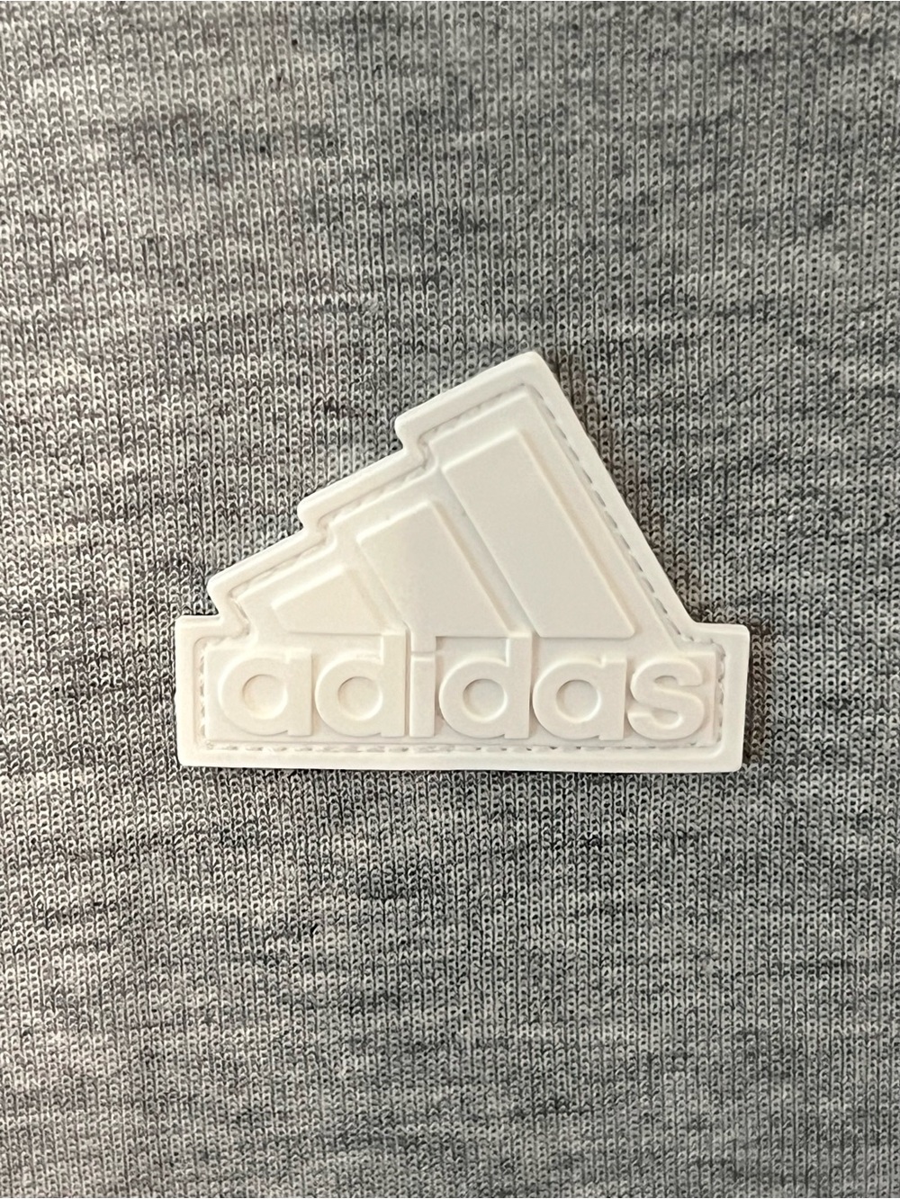 Adidas Future Icons 3-Stripes Cropped Sweatshirt Gray White Logo  L - Picture 6 of 10